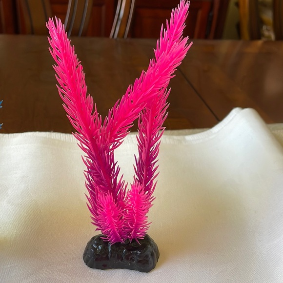 lot of 4 pc Artificial Seaweed Water Plants for Aquarium Plastic Fish Tank - Picture 4 of 7